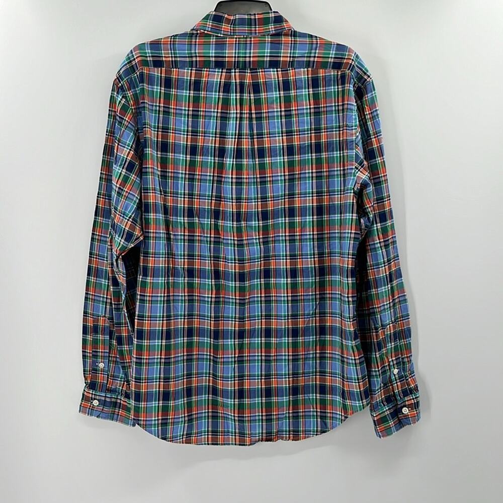 Ralph Lauren Men's Slim Fit LS Button Down Shirt - Blue Multi Plaid - XL - Picture 6 of 6